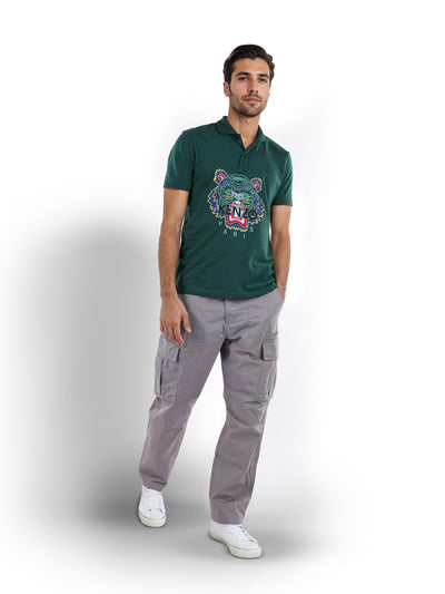 Celio* Cotton Straight Fit Grey Trouser