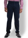 Celio* Cotton Straight Fit Navy Blue Trouser