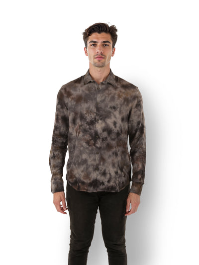 Celio* Tie Dye Regular Fit Viscose Multi Shirt