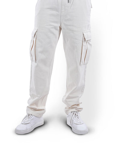 Celio* Cotton Straight Fit Beige Trouser