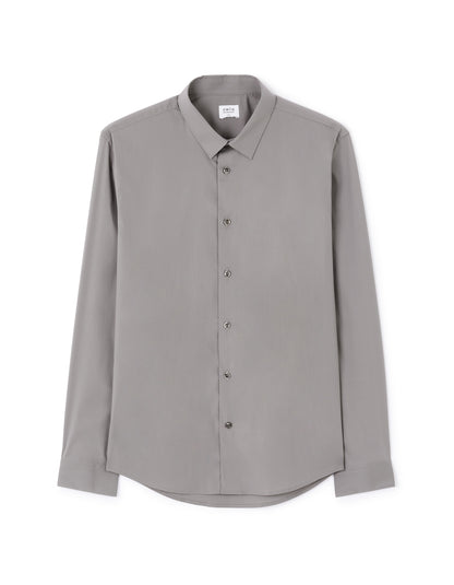 Celio Men Grey Solid Slim Fit Cotton Shirts