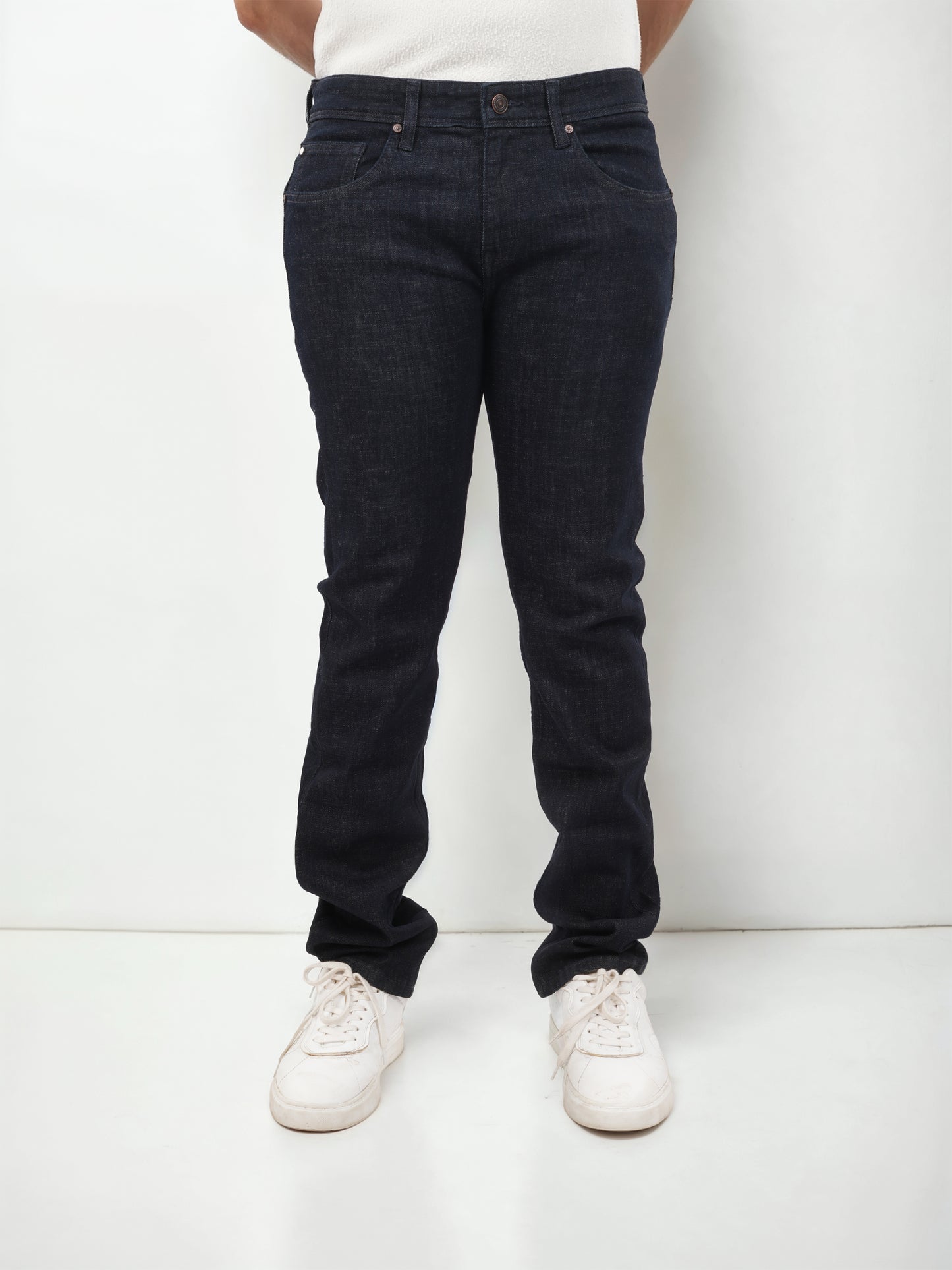 Blue Straight Slim Fit Jeans