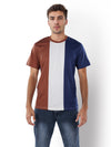 Celio* Colourblock Straight Fit Cotton Multi T-Shirt