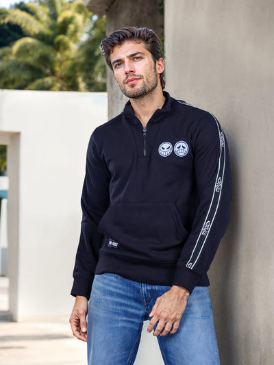 Celio* One Piece Regular Fit Cotton-Poly-Blend Black Sweatshirts