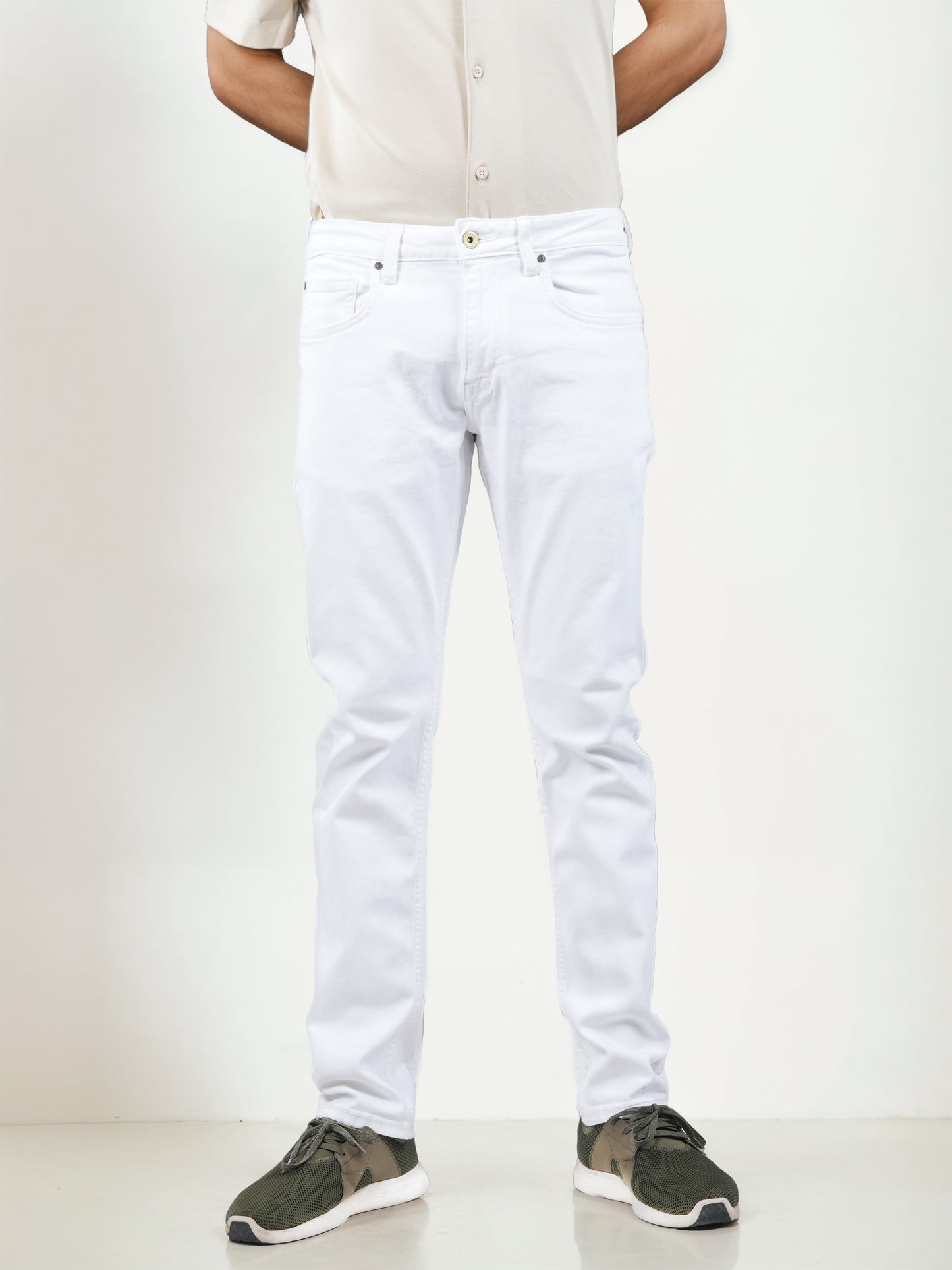 White Slim Fit Jeans