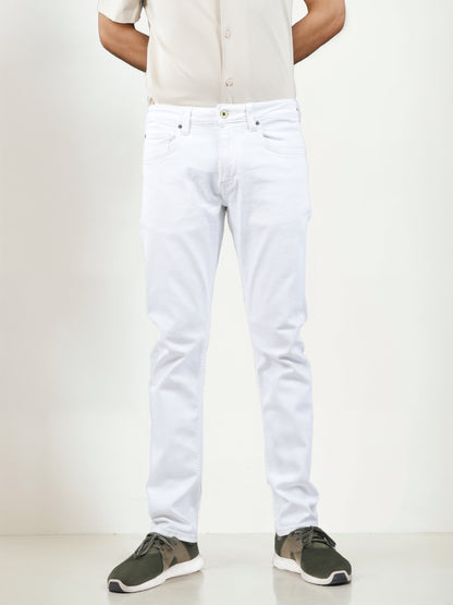 White Slim Fit Jeans