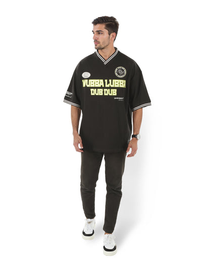 Celio* Rick N Moorty Regular Fit Cotton Black T-Shirt