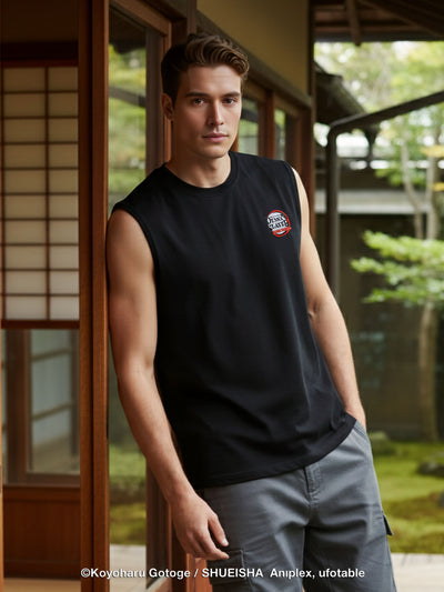 Celio Men Black Printed Oversized Cotton Demon Slayer T-Shirt