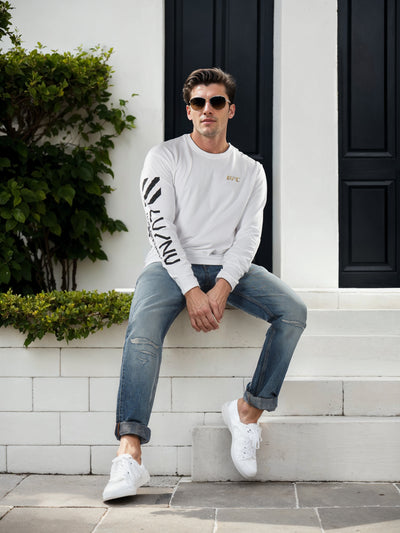 Celio* Ufc Oversized Cotton White T-Shirts