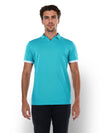 Celio* Solid Regular Fit Cotton Blue T-Shirt