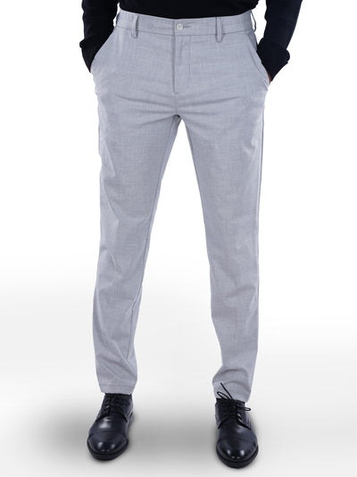 Celio* Polyester Slim Fit Grey Trouser