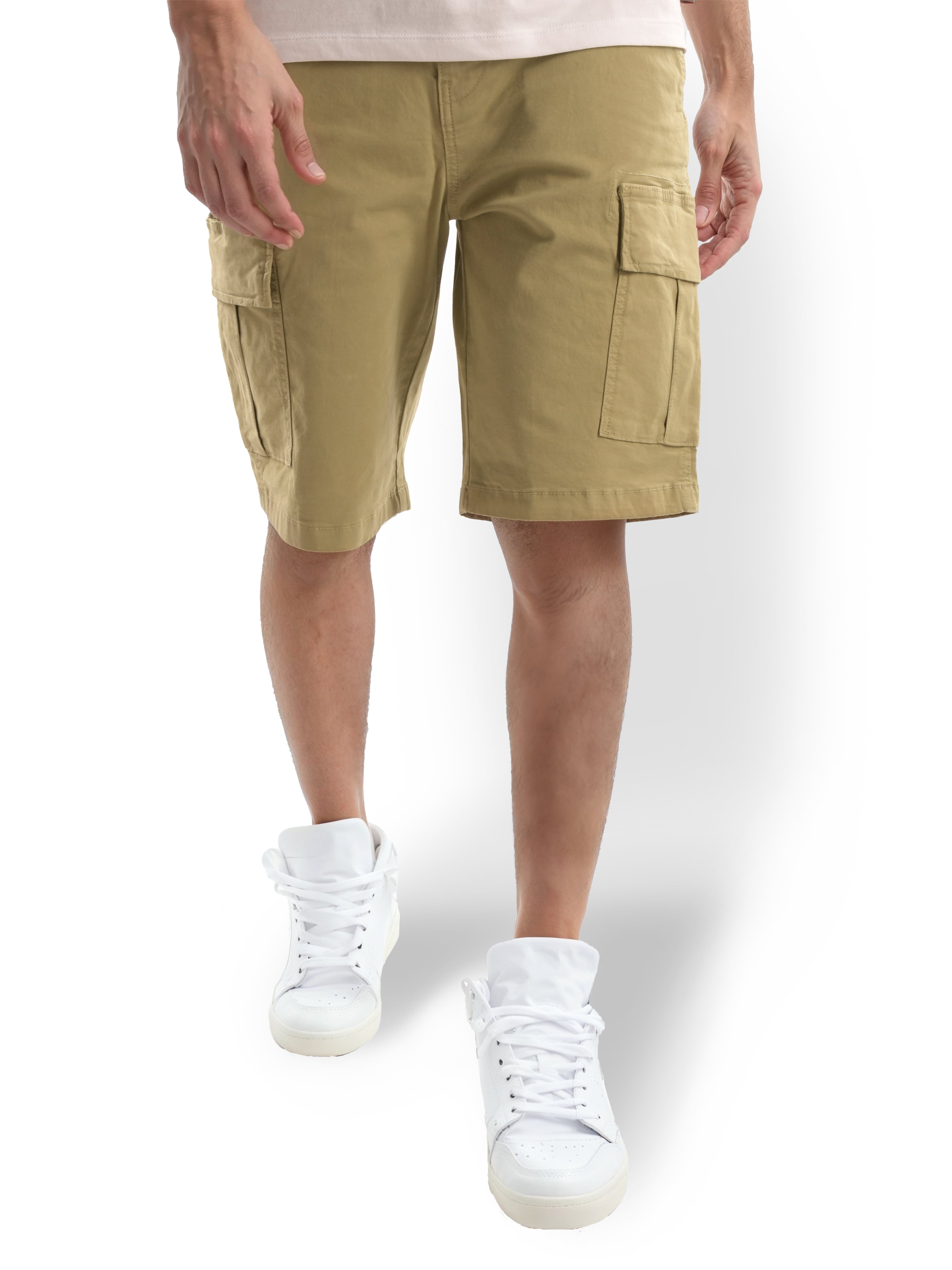 Khaki Regular Fit Shorts