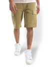 Celio* Cotton Regular Fit Khaki Shorts