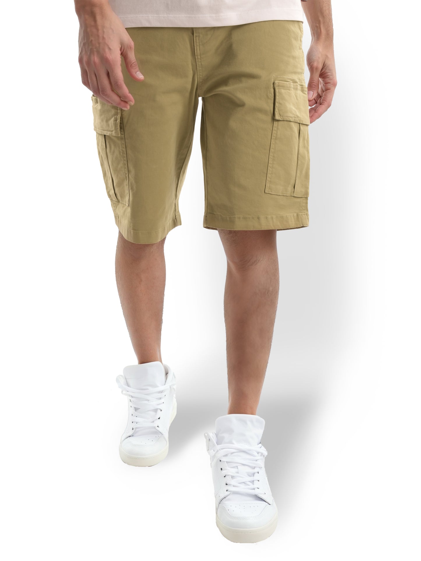 Khaki Regular Fit Shorts