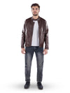 Celio* Solid Regular Fit Polyamide Brown Jacket