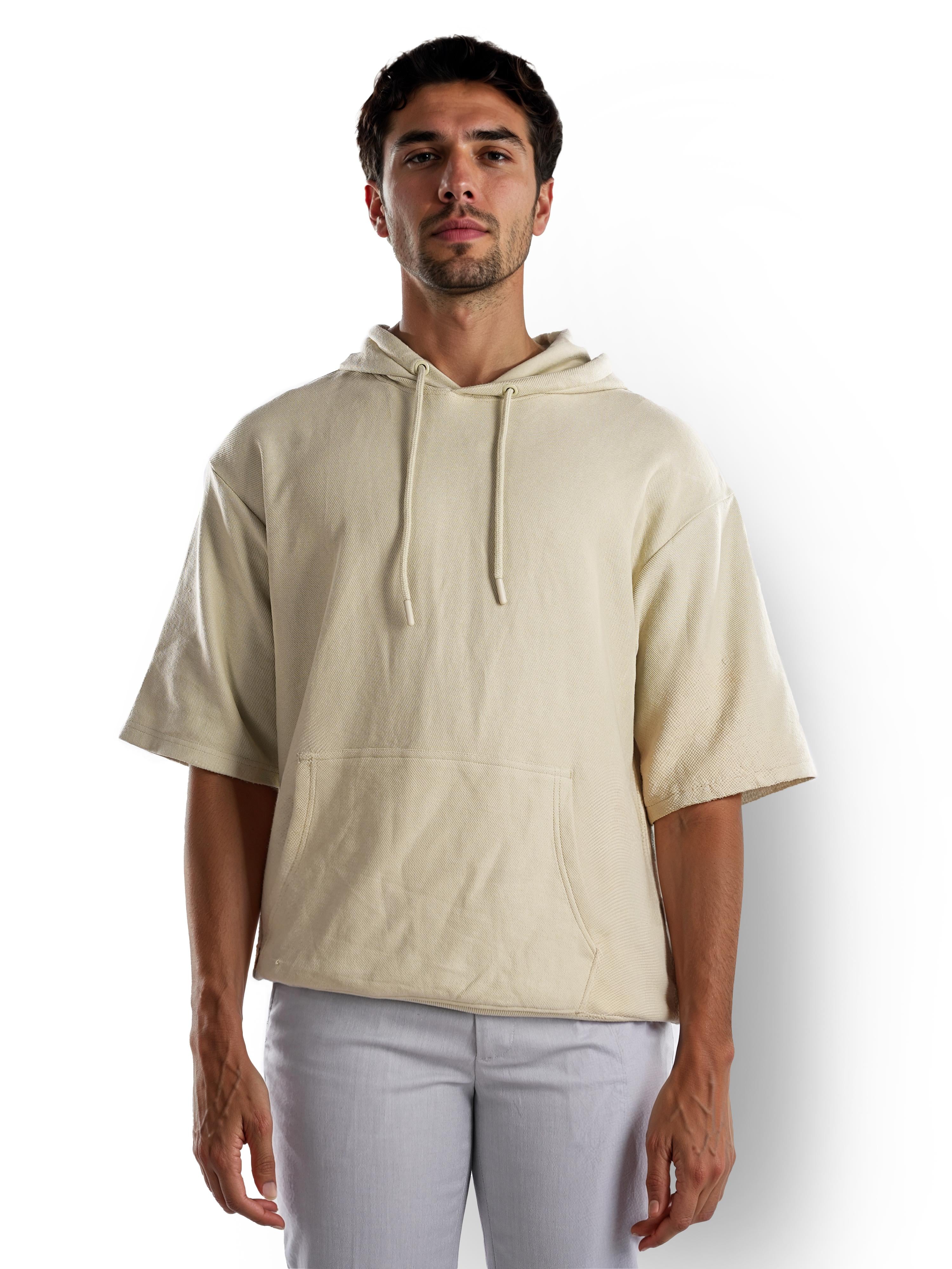 Olive Solid Cotton Sweatshirt