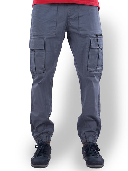 Grey Straight Fit Cargos