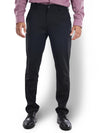 Celio* Polyester Slim Fit Black Trouser