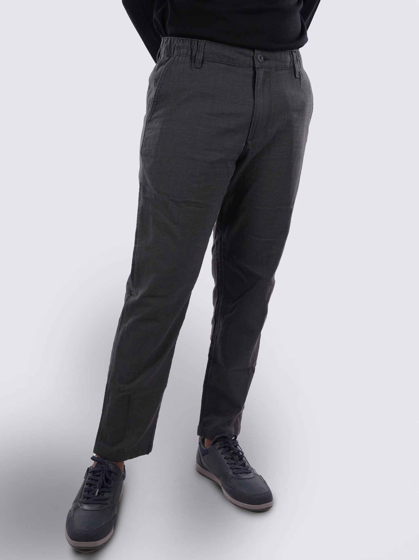 Grey Regular Fit Trousers