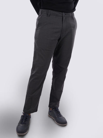 Celio* Cotton Regular Fit Grey Trouser
