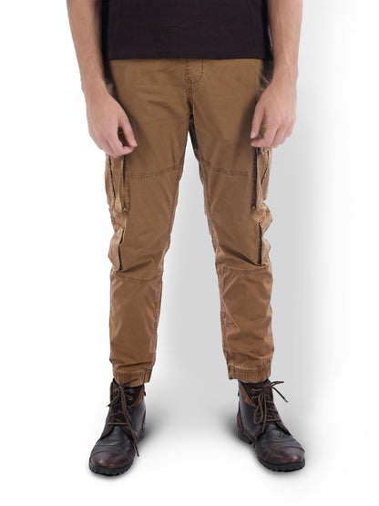 Brown Straight Fit Cargos