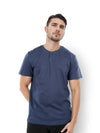 Celio* Solid Relaxed Fit Cotton Navy Blue T-Shirt