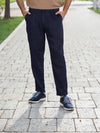 Celio* Linen Regular Fit Navy Blue Trouser