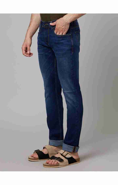 Navy Blue Slim Fit Jeans