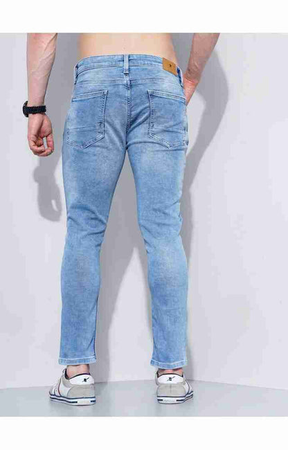 Blue Skinny Ankle Length Jeans