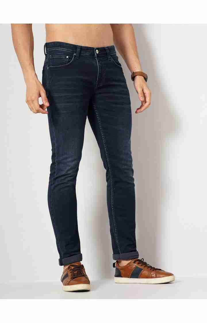 Navy Blue Slim Fit Jeans