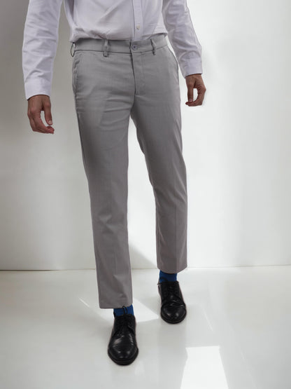 Grey Slim Fit Trousers