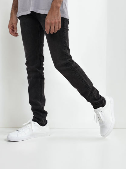 Grey Skinny Ankle Length Jeans