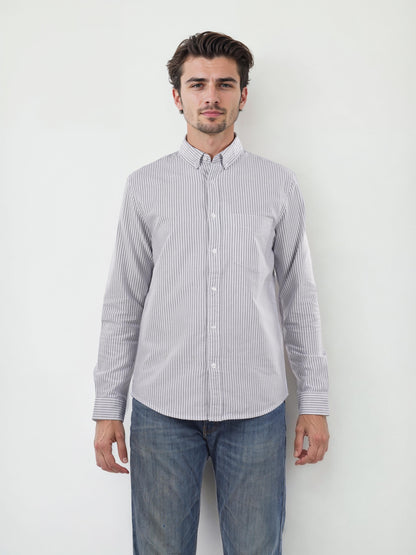 White Striped Cotton Shirt