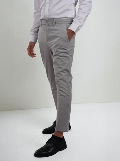 Grey Regular Fit Trousers