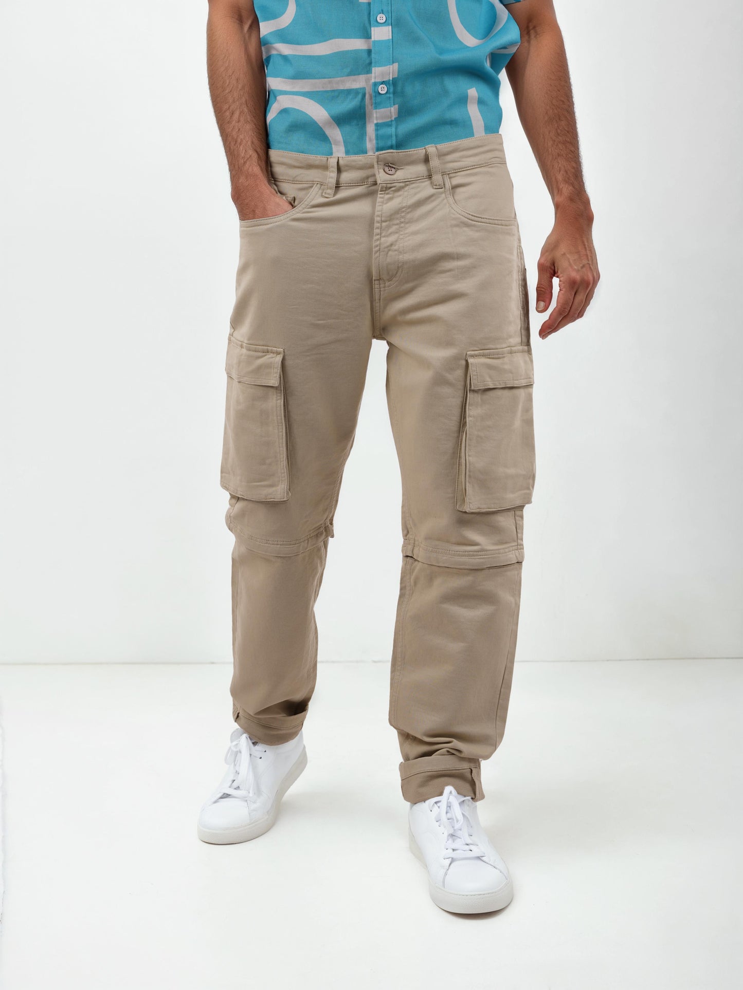 Beige Slim Fit Jeans