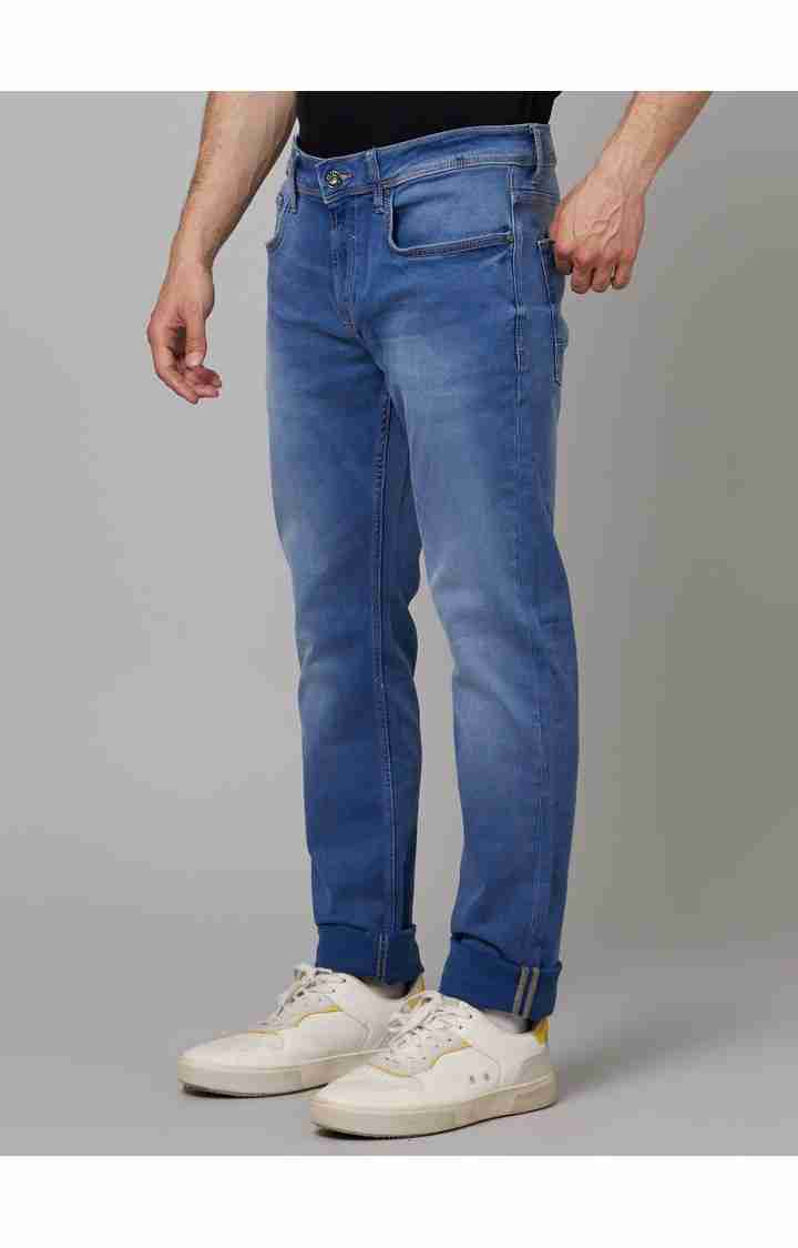 Blue Straight Slim Fit Jeans