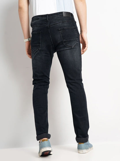 Celio* Cotton Slim Fit Black Jean