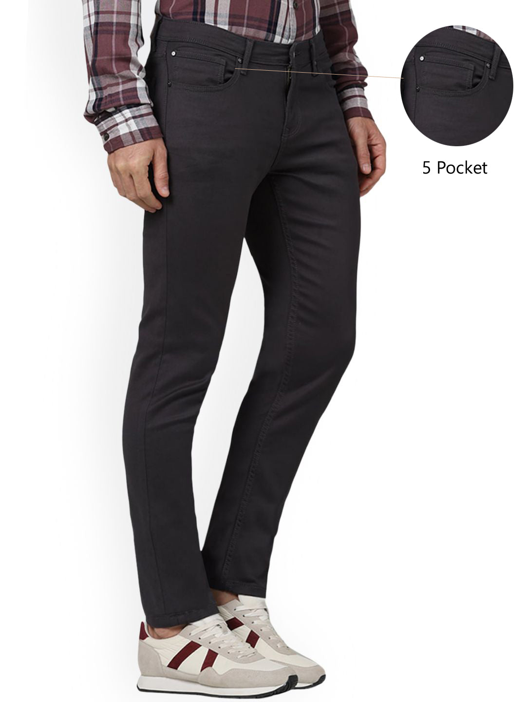 Celio* Cotton Slim Fit Grey Jean