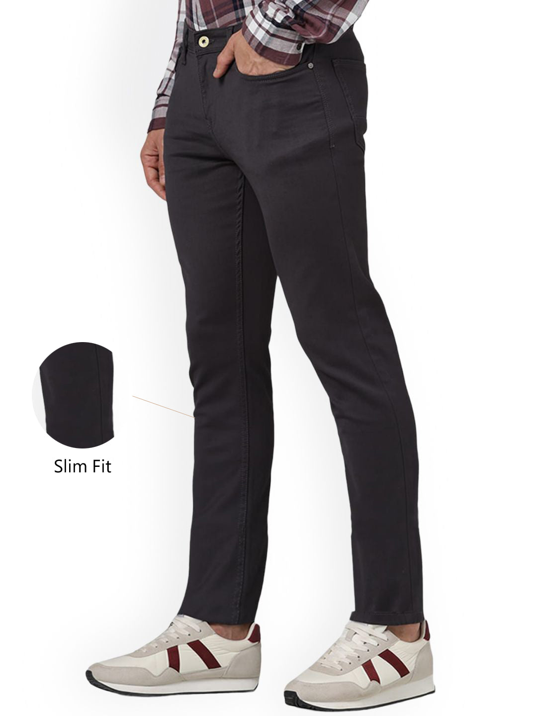 Celio* Cotton Slim Fit Grey Jean