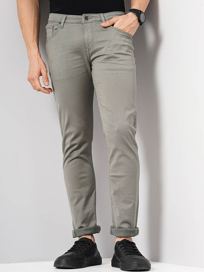 Celio* Cotton Slim Fit Grey Jean