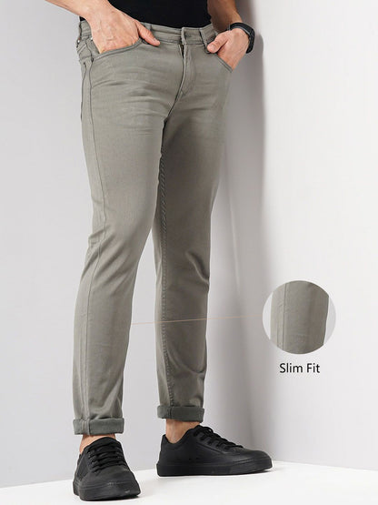 Celio* Cotton Slim Fit Grey Jean