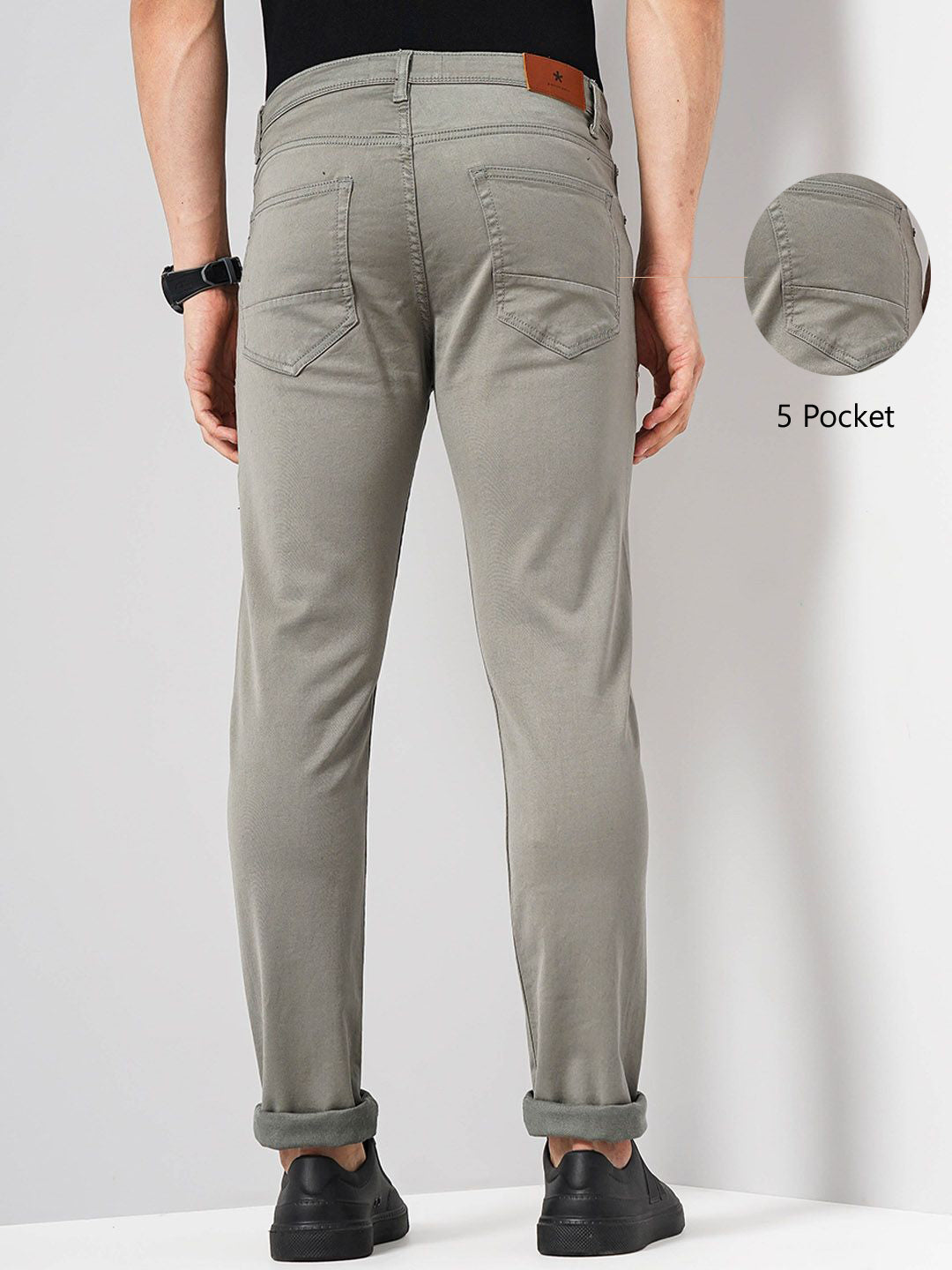 Celio* Cotton Slim Fit Grey Jean