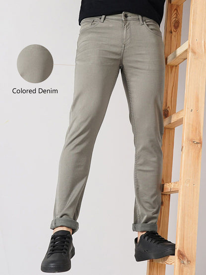 Celio* Cotton Slim Fit Grey Jean