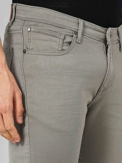 Celio* Cotton Slim Fit Grey Jean