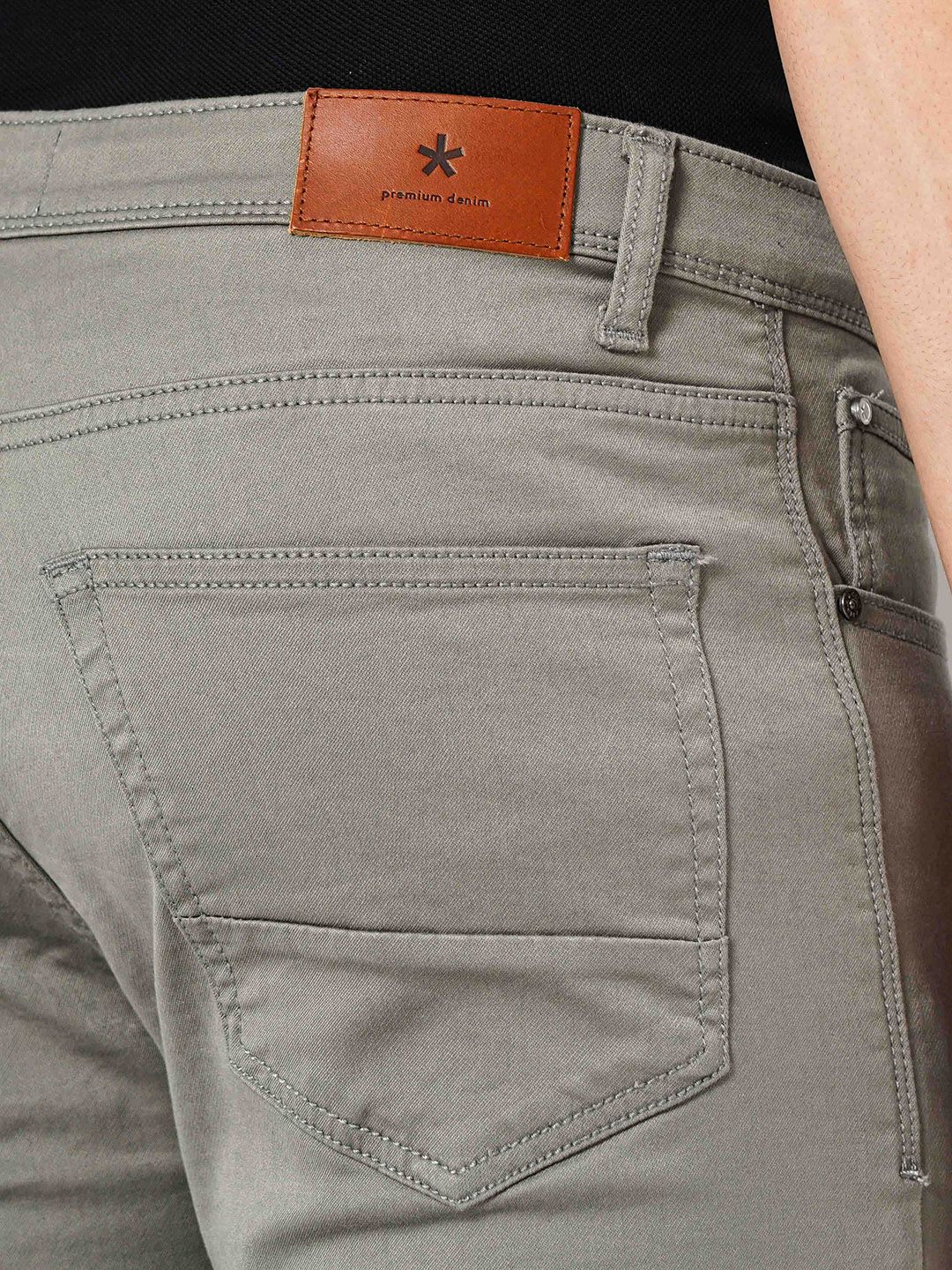 Celio* Cotton Slim Fit Grey Jean