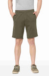 Celio* Cotton Regular Fit Green Shorts