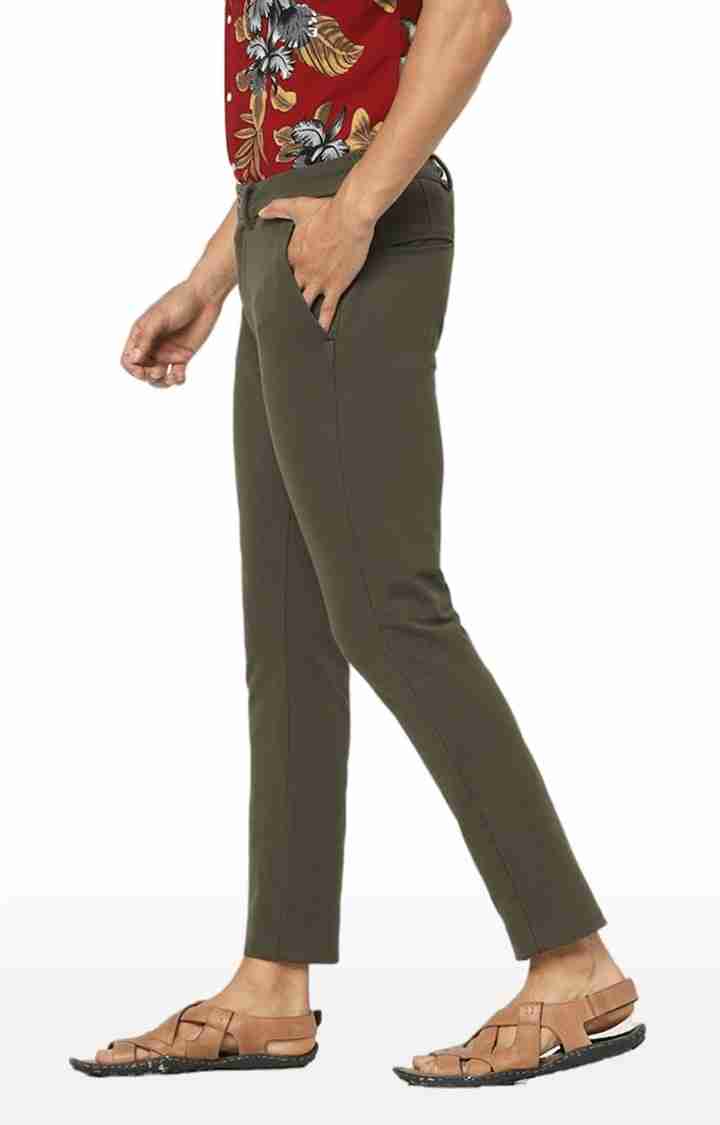 Olive Regular Fit Trousers