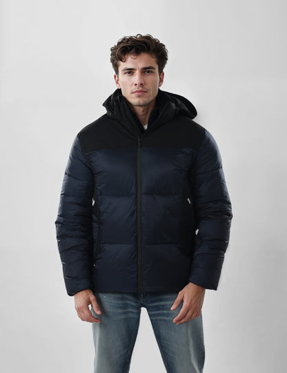 Chamonix - Navy Blue Solid Polyamide Jacket