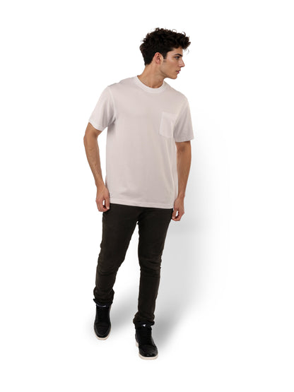 White Solid Cotton T-Shirt