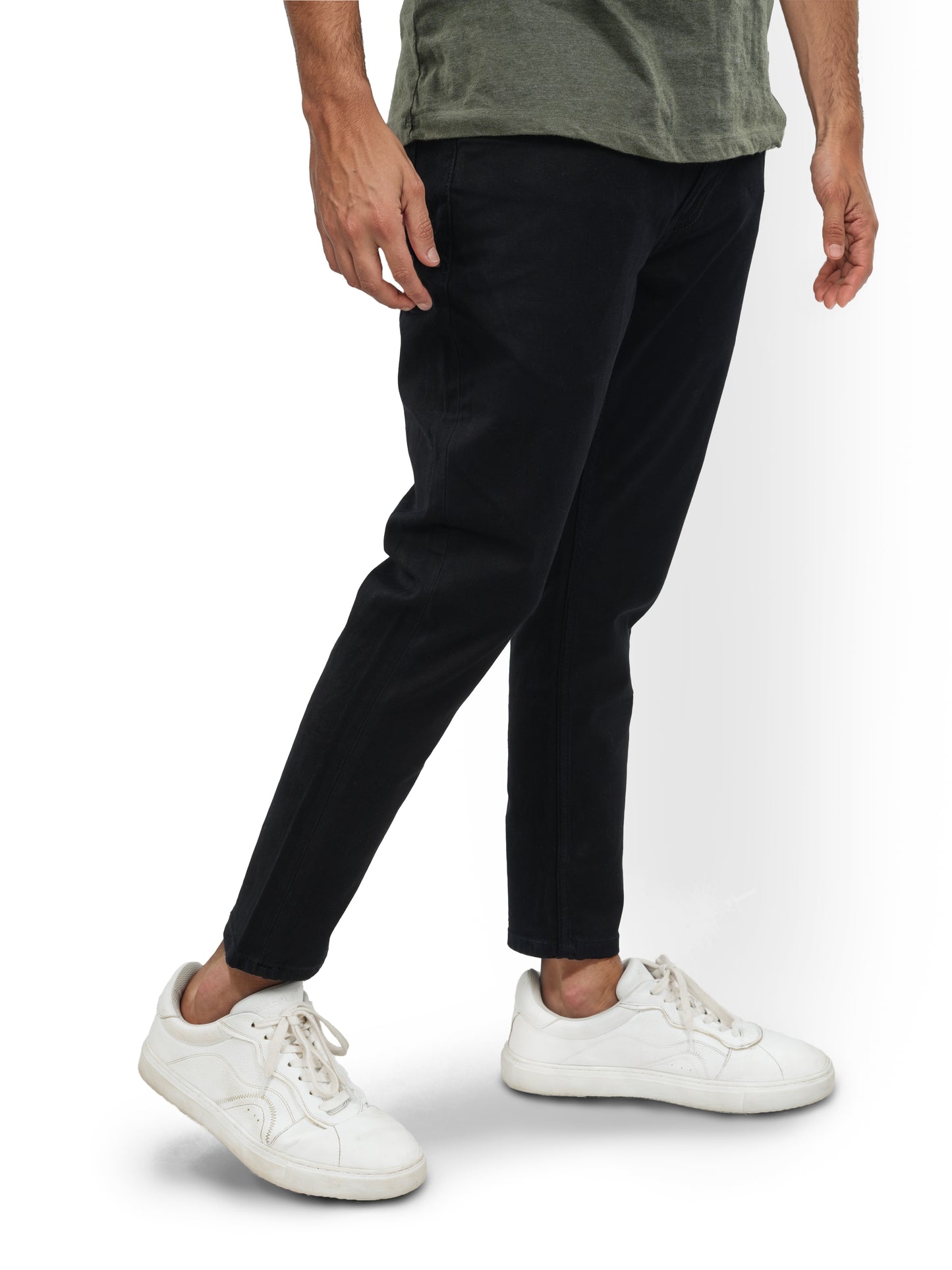 Black Skinny Ankle Length Jeans